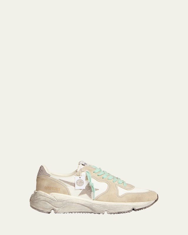 Star Dad Crystal Nylon Running Sneakers